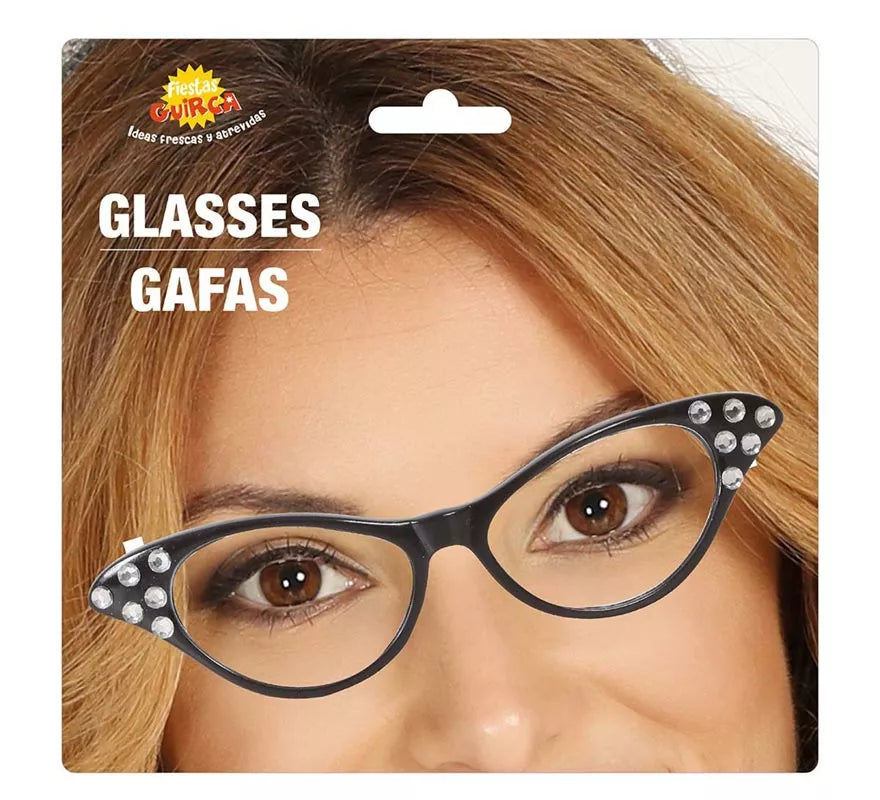 Translation missing: pt-PT.Gafas años 60 negras con cristales
