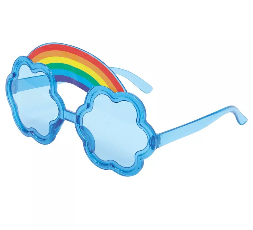 Gafas Azules con Arcoíris