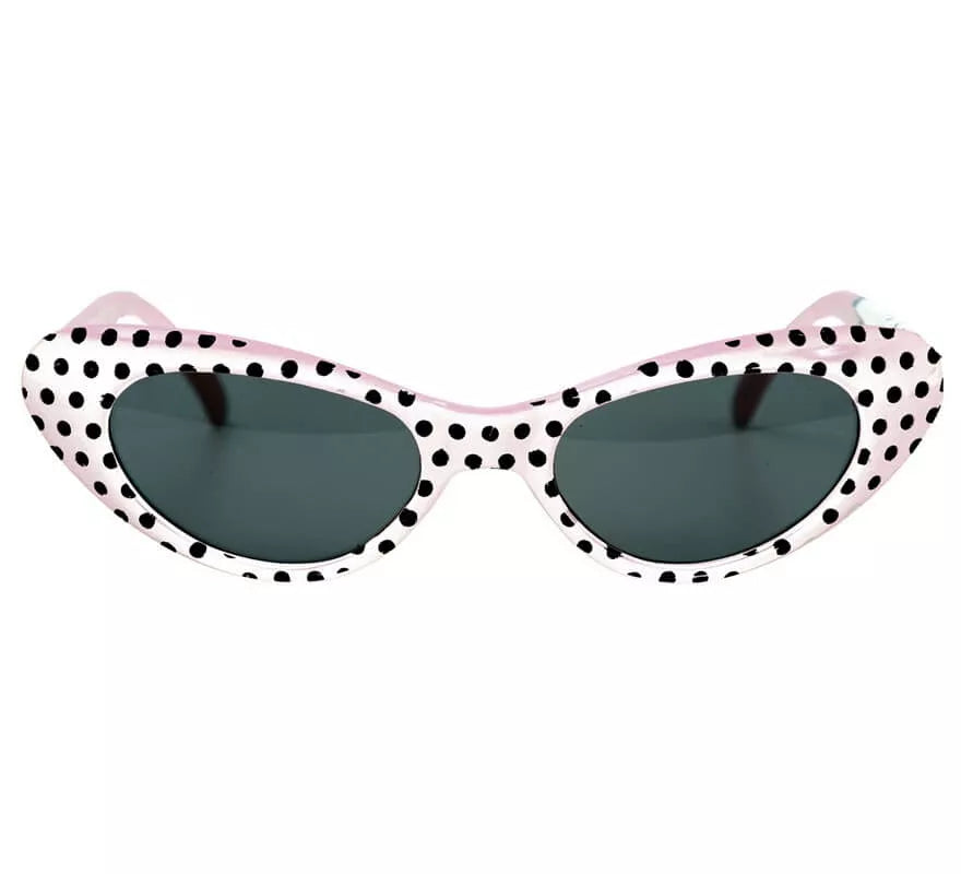 Translation missing: pt-PT.Gafas Chica de los Años 40 o 50 a lunares blancas