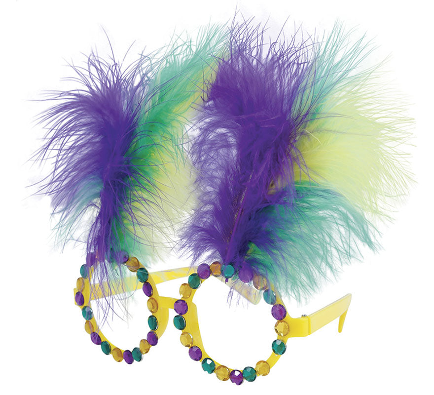 Translation missing: pt-PT.Gafas Circulares con Plumas Altas