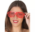 Gafas con Barrotes Rojas
