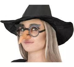 Óculos com nariz de bruxa