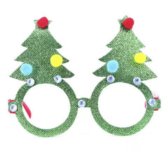 Óculos de árvore de Natal brilhantes