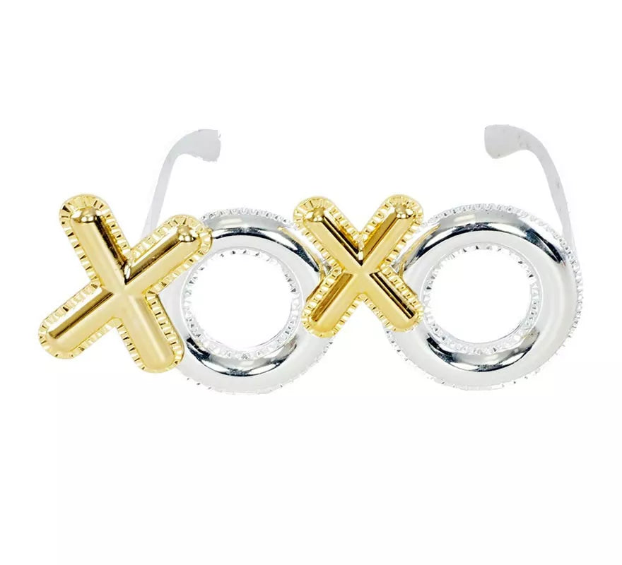 Translation missing: pt-PT.Gafas de Besos XOXO dorado y plata