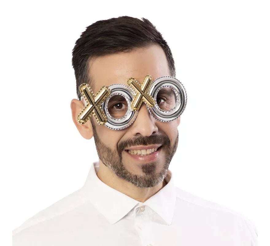 Gafas de Besos XOXO dorado y plata