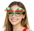 Gafas de Elfo con Zapatos y Copos de Nieve