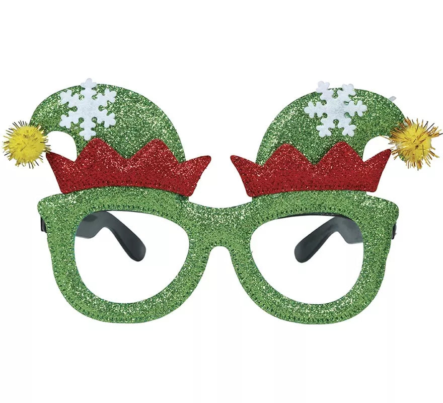Translation missing: pt-PT.Gafas de Elfo con Zapatos y Copos de Nieve