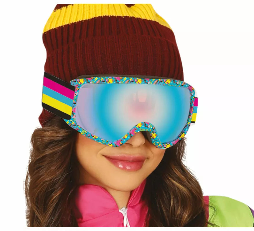 Translation missing: pt-PT.Gafas de Esquiar estampado azul adulto