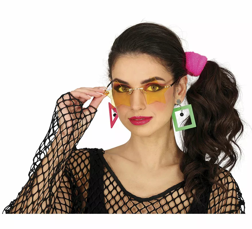 Translation missing: pt-PT.Gafas de Estrellas naranja adulto