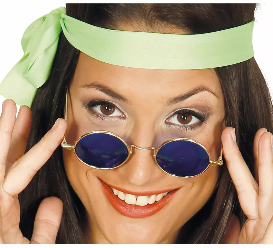 Translation missing: pt-PT.Gafas de Hippie circulares en varios colores adulto