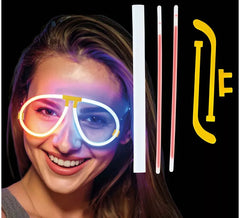 Óculos de luz neon