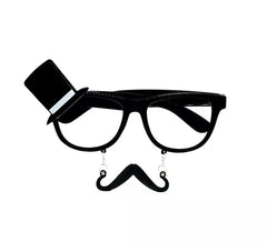 Noivo com óculos de bigode