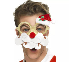 Óculos de Papai Noel para o Natal