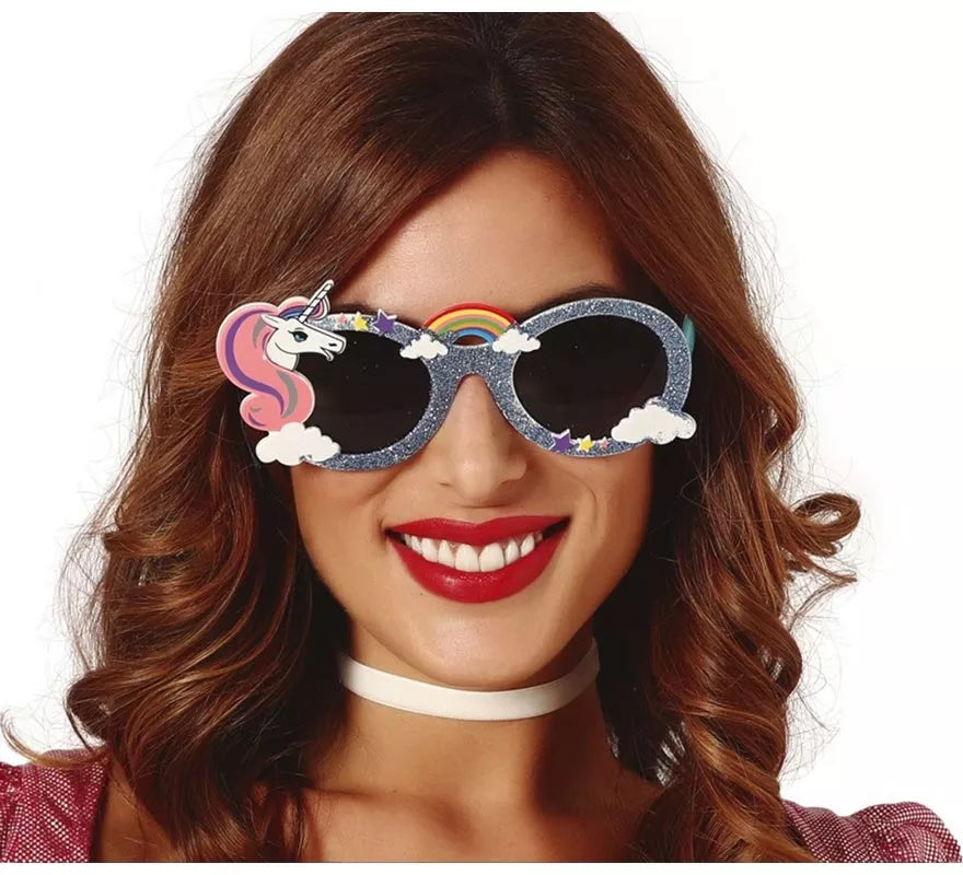 Gafas de Unicornio con Purpurina
