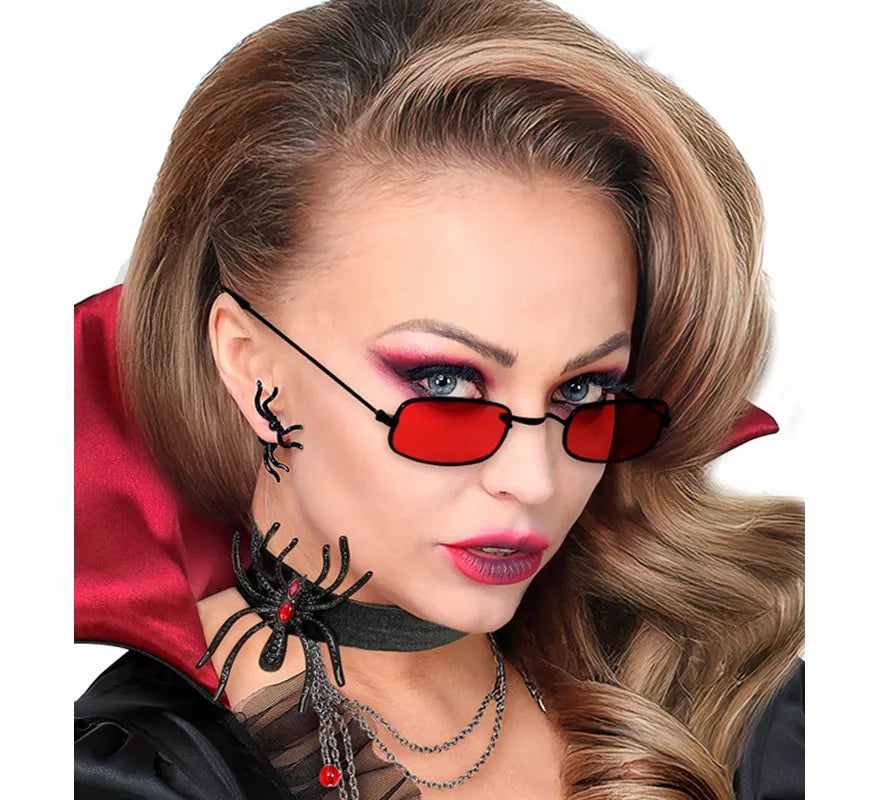 Gafas de Vampiro rojas