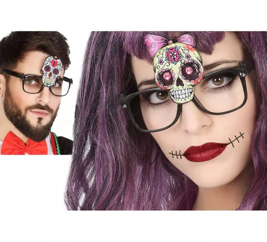 Translation missing: pt-PT.Gafas del Día de los Muertos en 2 modelos surtidos