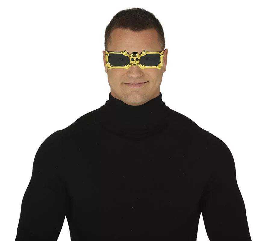 Gafas Esqueleto Oro