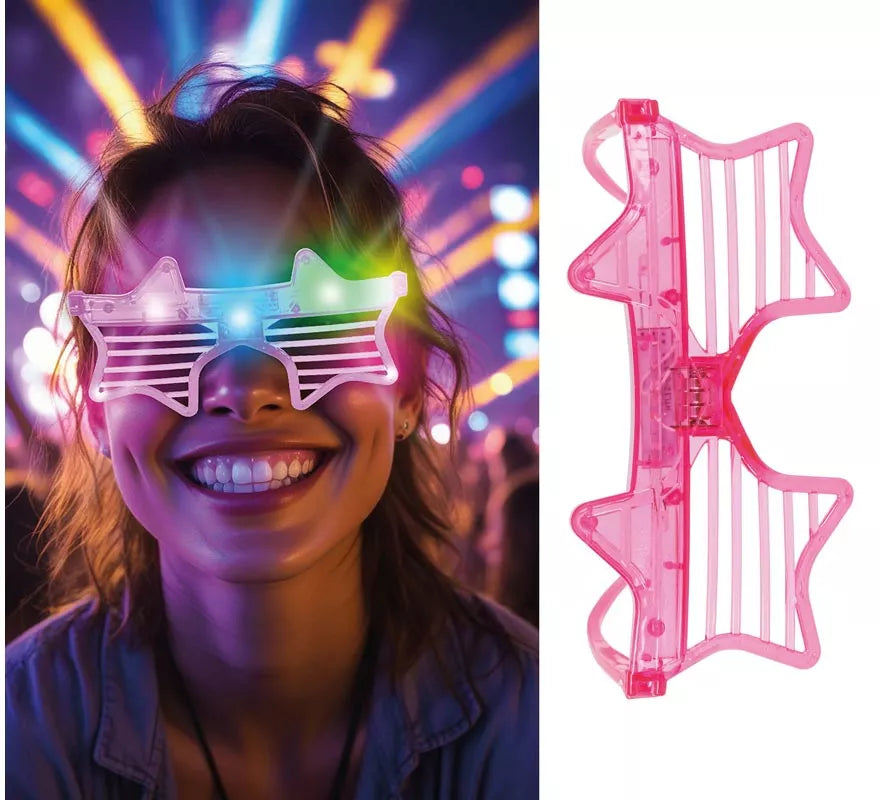 Translation missing: pt-PT.Gafas Estrellas a rayas con Led