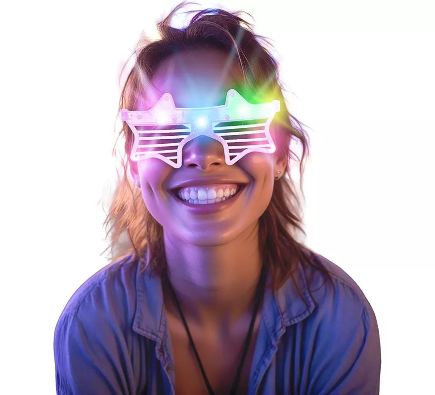 Translation missing: pt-PT.Gafas Estrellas a rayas con Led