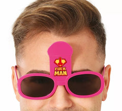 Óculos Fuckman Adulto Rosa