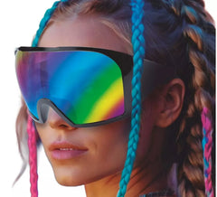 Óculos espelhados futuristas