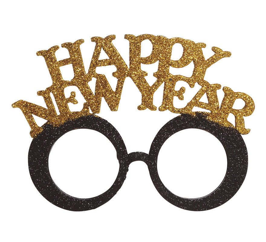 Translation missing: pt-PT.Gafas 'Happy New Year' Plata y Oro Surtido