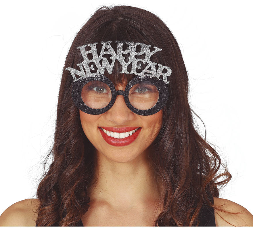 Translation missing: pt-PT.Gafas 'Happy New Year' Plata y Oro Surtido