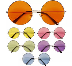 Óculos hippie anos 70 em cores sortidas