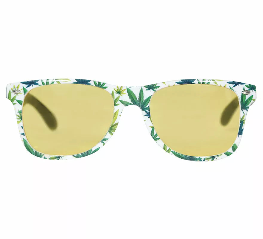 Translation missing: pt-PT.Gafas Marihuana amarillas adulto
