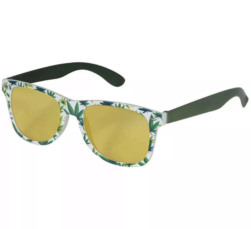 Translation missing: pt-PT.Gafas Marihuana amarillas adulto