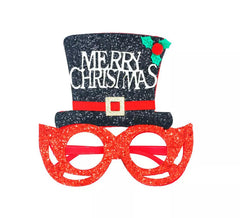 Óculos 'Feliz Natal' em Glitter