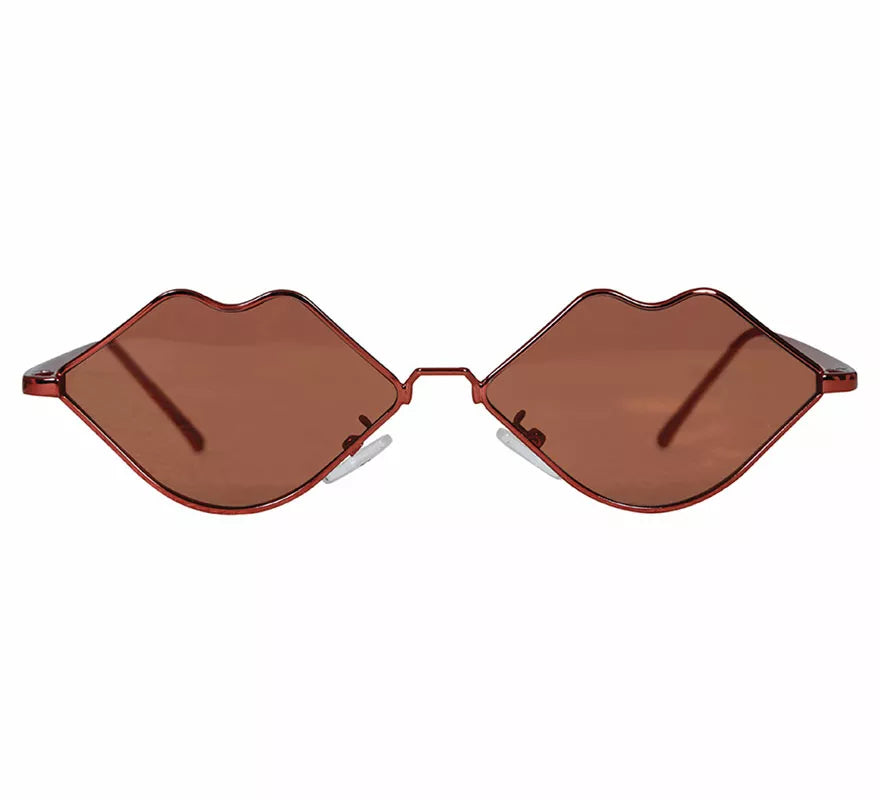 Translation missing: pt-PT.Gafas Metálicas Labios rojos adulto
