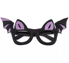 Óculos de morcego com glitter para crianças