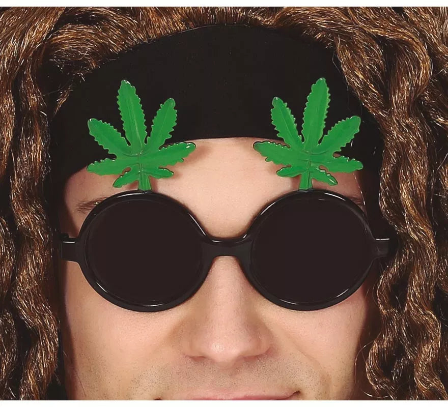 Translation missing: pt-PT.Gafas Negras con Hojas de Marihuana