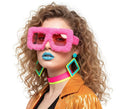 Gafas Peluche Retro Años 80 en colores surtidos