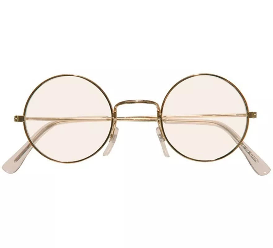 Translation missing: pt-PT.Gafas Redondas Doradas con Cristales