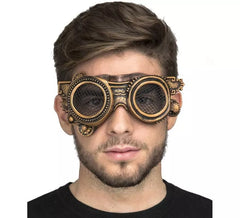 Óculos Steampunk com grade ocular