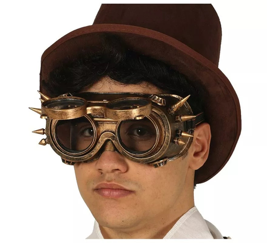 Translation missing: pt-PT.Gafas Steampunk Doradas