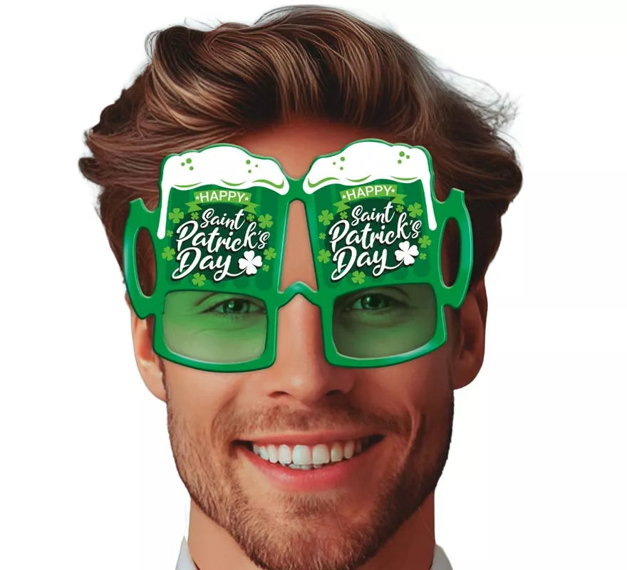Translation missing: pt-PT.Gafas verdes de Cervezas San Patricio
