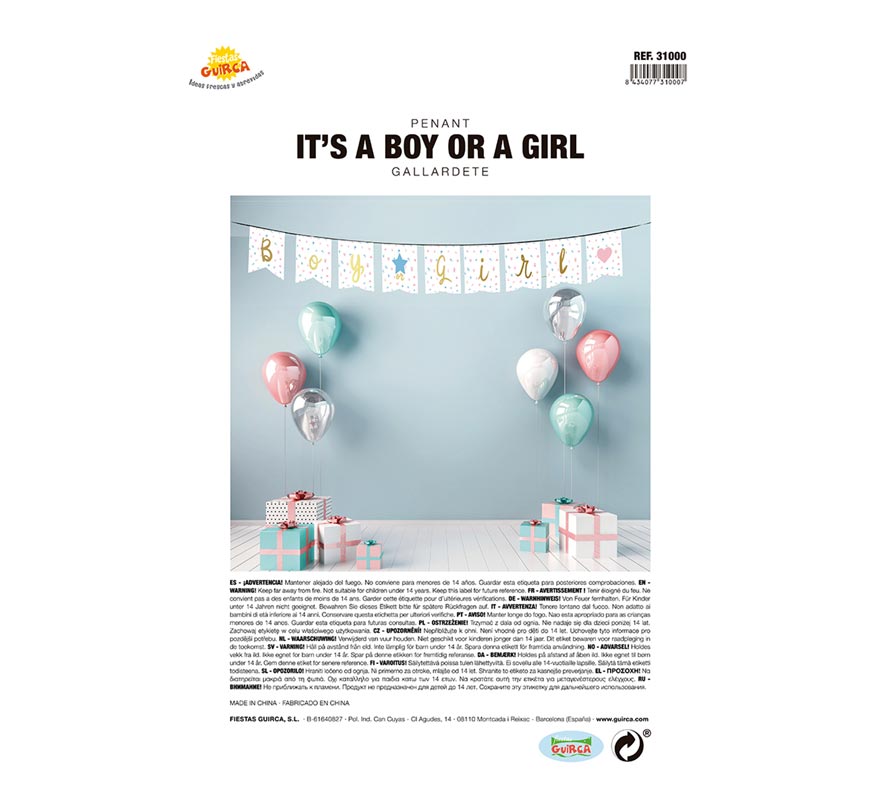 Translation missing: pt-PT.Gallardete It's a Boy or a Girl de 220 cm