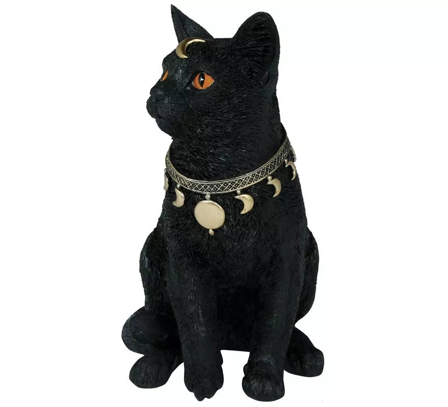 Translation missing: pt-PT.Gato negro de Resina de 28x23 cm