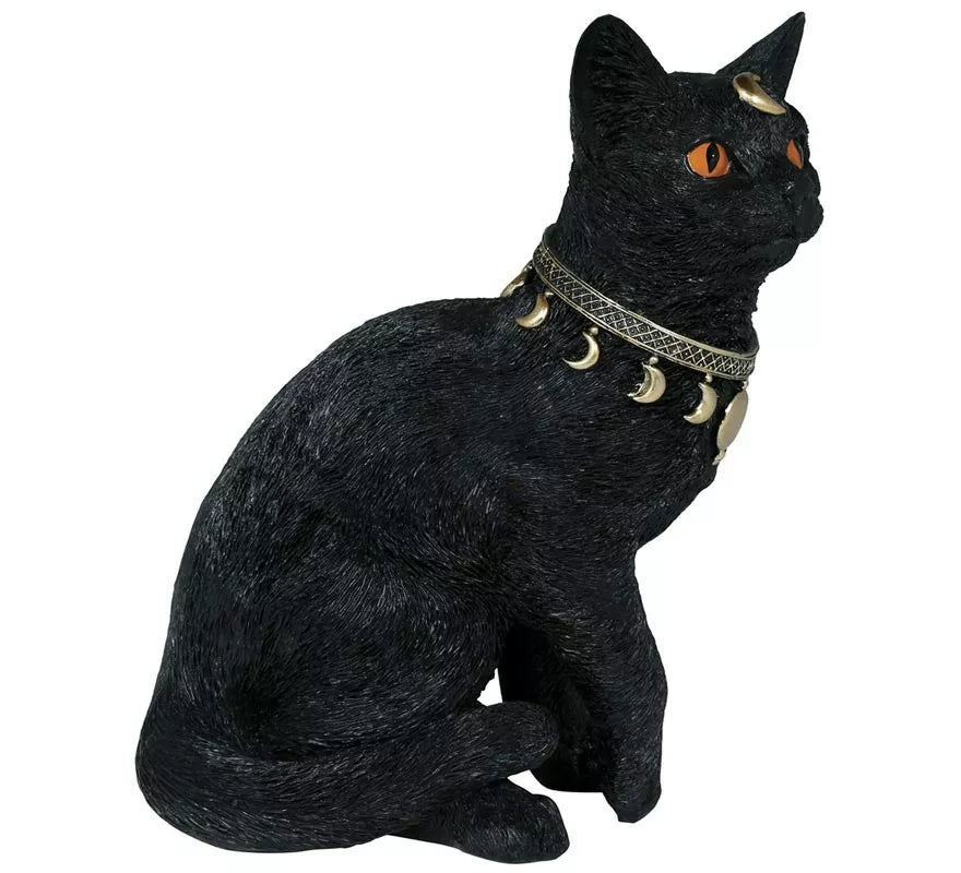 Gato negro de Resina de 28x23 cm