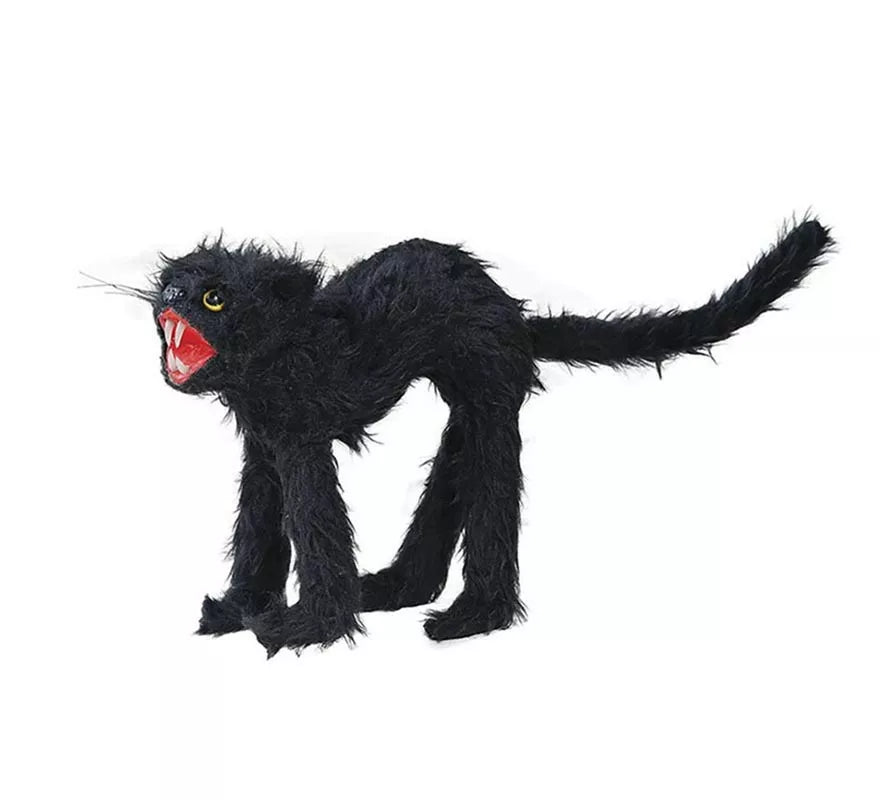 Translation missing: pt-PT.Gato Salvaje Peludo negro de 30 cm