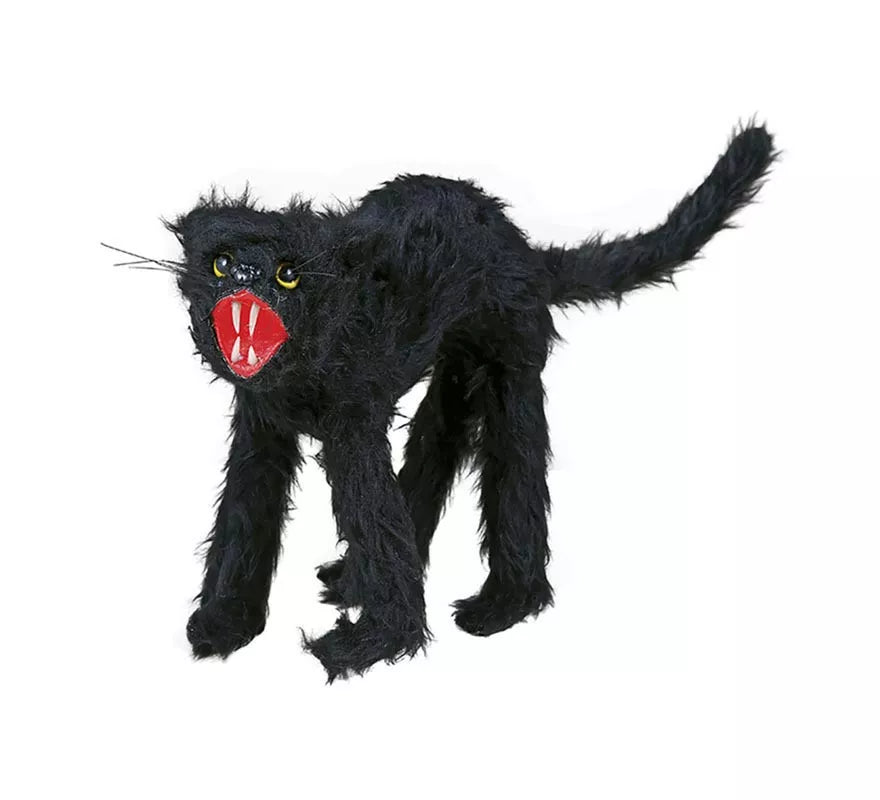 Translation missing: pt-PT.Gato Salvaje Peludo negro de 30 cm