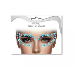 Gemas faciais contorno dos olhos diamantes azuis