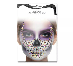 Gemas faciais de caveira roxa da moda
