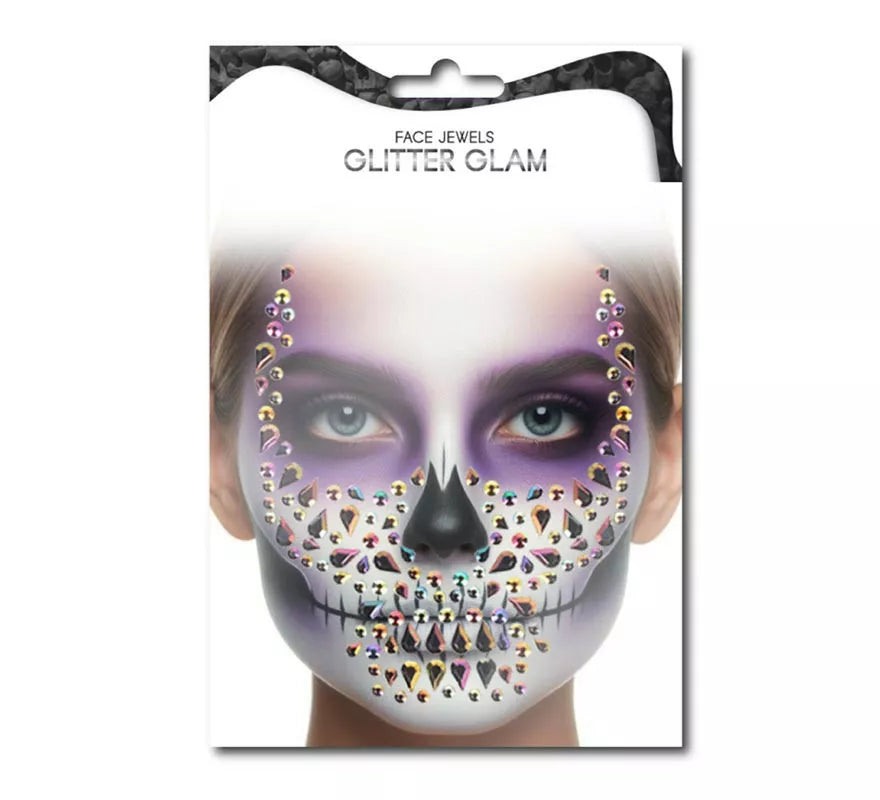 Translation missing: pt-PT.Gemas Faciales Fashion Calavera morada