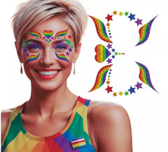 Glitter Face Rainbow