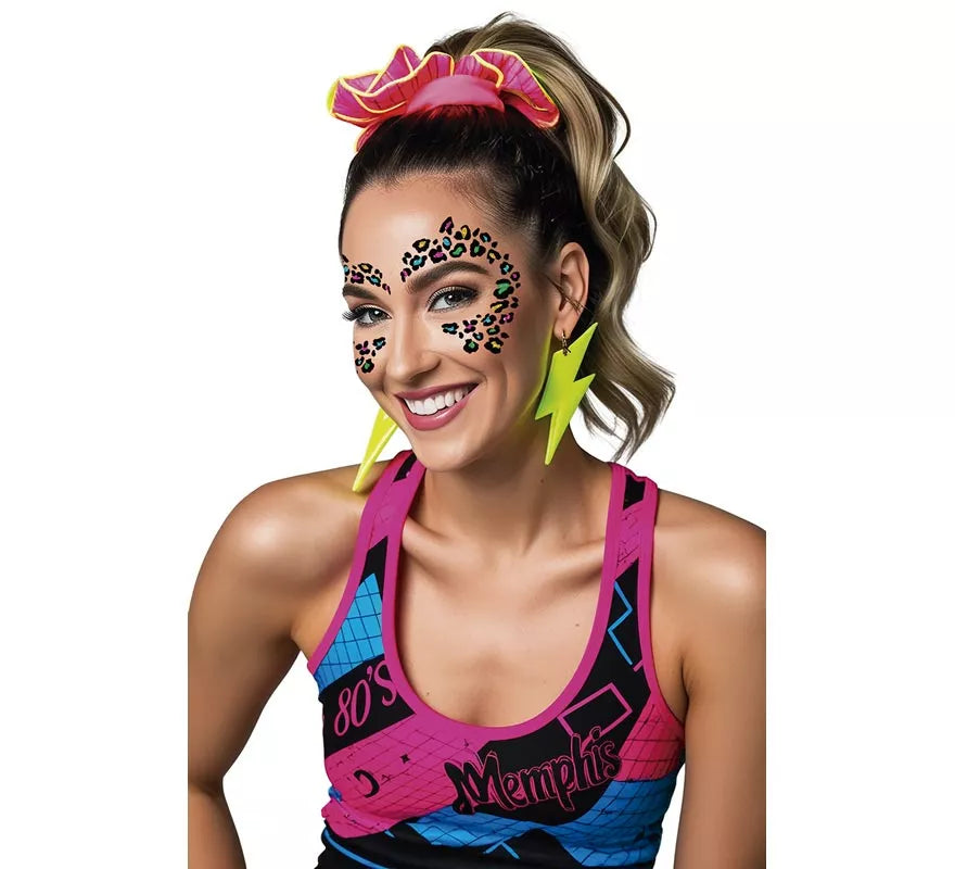 Translation missing: pt-PT.Glitter Face de Leopardo multicolor