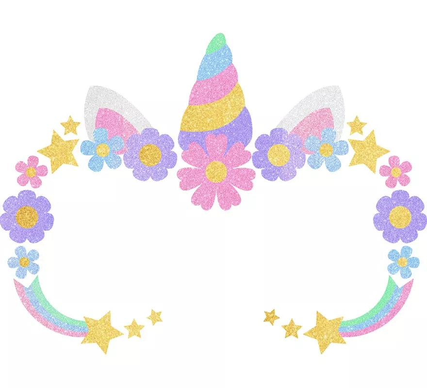 Glitter Face de Unicornio para niña